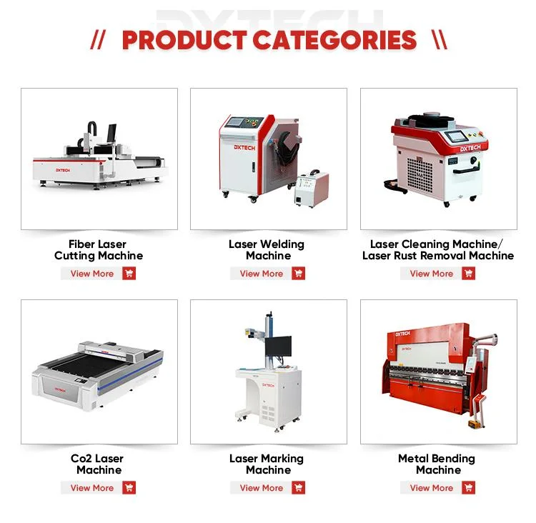 Dxtech Hot Sale CNC Sheet Metal Fiber 1000W 1500W 2000W 3000W 6000W Laser Cutting Machine Stainless with CE