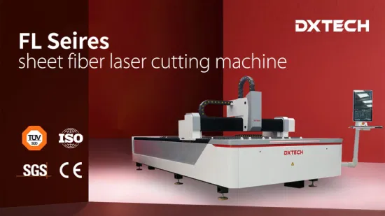 Macchina da taglio laser Dxtech vendita calda CNC in fibra di lamiera 1000W 1500W 2000W 3000W 6000W inossidabile con CE